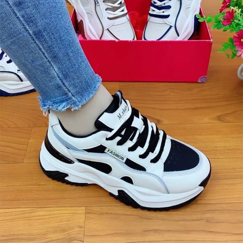 Ddmysports Thick Soled Dad Women New Sports Shoes For Spring And Autumn Versatile Casual Anti Slip Super Popular Instagram Trend Outdoor Shoes