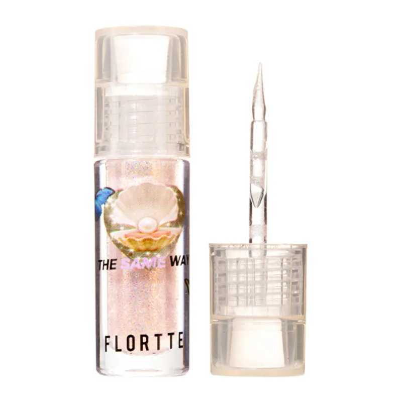 Flortte Glitter Liquid Eyeshadow Matte Highlighter Waterproof Pearlescent Shiny Eye Shadow Sequins Lying Silkworm Eye ApplicatorCL240812