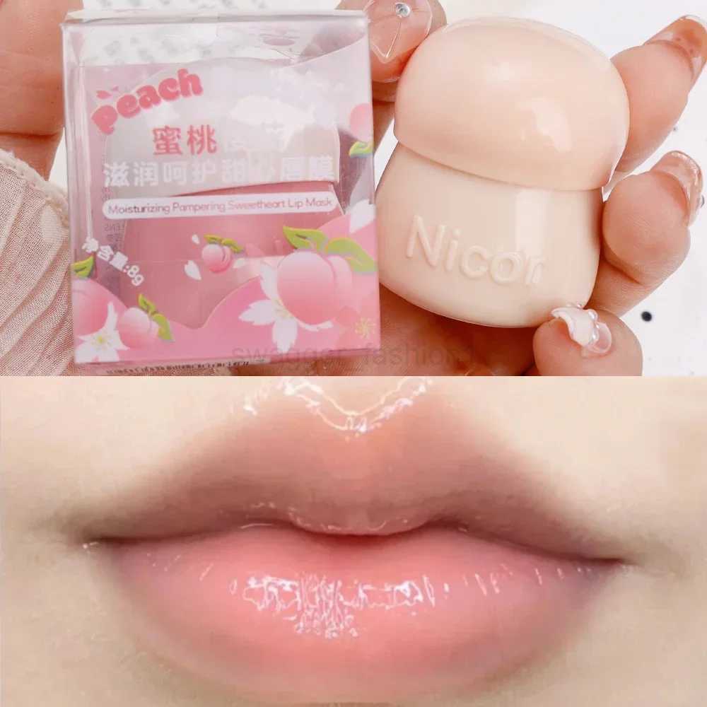 Cute Honey Lip Balm Masks Long Lasting Moisturizing Reduce Fine Lines Unisex Lip Balm Set Fade Lip Line Lip Oil Korean Lip CareXJ240812