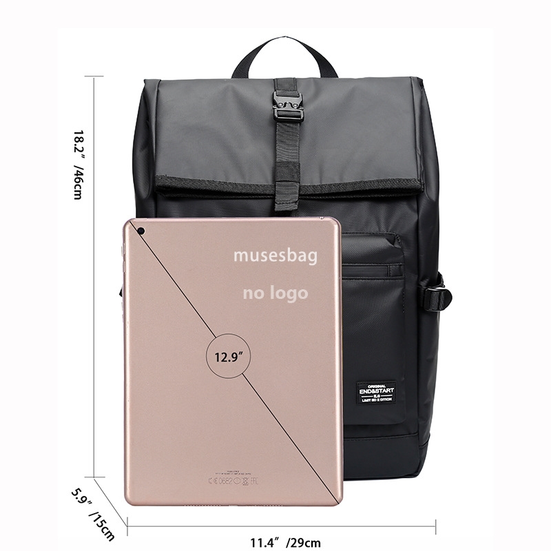 Schoolbag male college backpack Junior high school large capacity travel bag leisure sports fashion computer backpack male