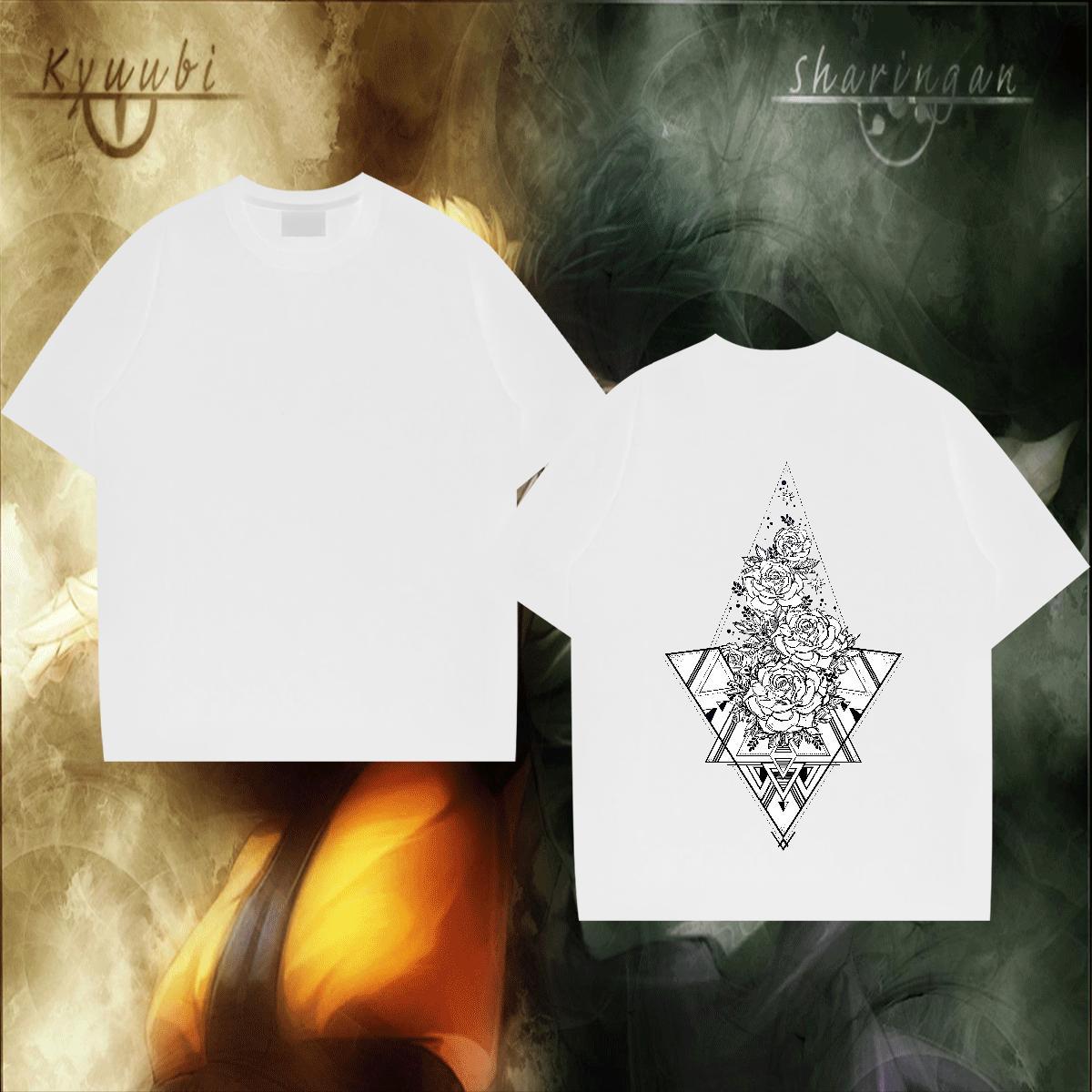 DIY T Shirts Men eye of the devil Clothings 230g Cotton Hip Hop Loose Fit Oversized Crew Neck Breathable Mens Tshirts