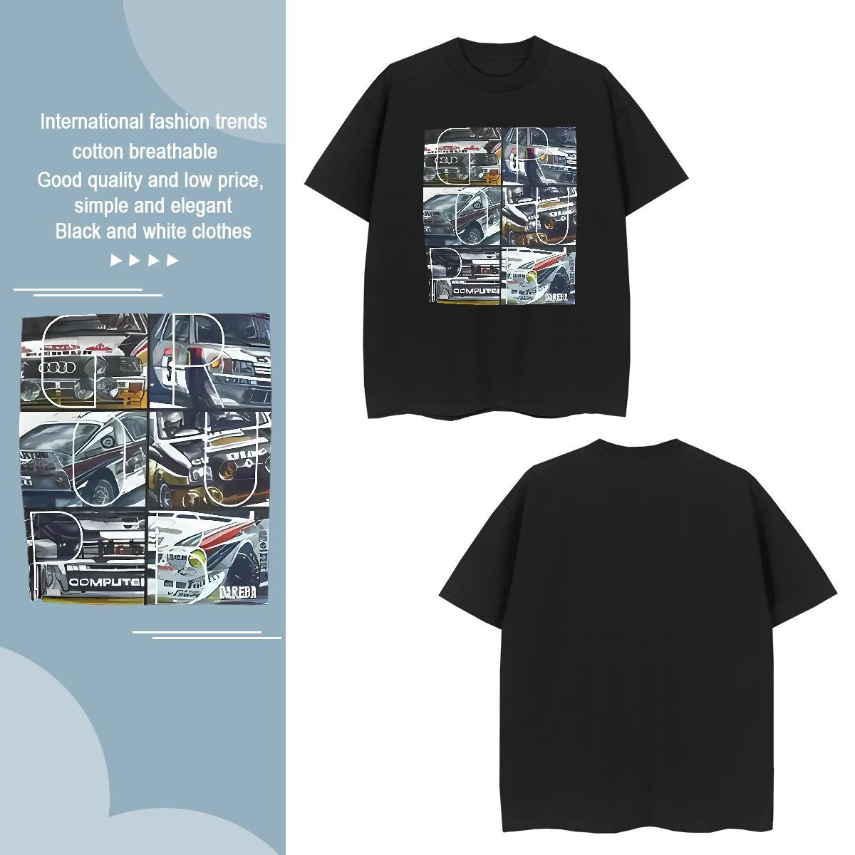Wholesale Tshirts car 100% Cotton 230g Outdoor Breathable Mens T Shirts Customized Designer Fashion Clothes