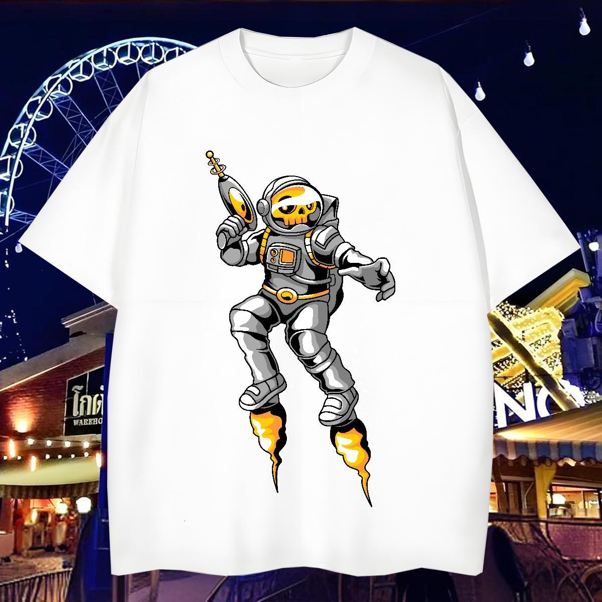 Custom T-Shirts for Men 230g Cotton Men Clothes T-Shirt Casual Beach Breathable Custom Printing Unisex Tops Tees
