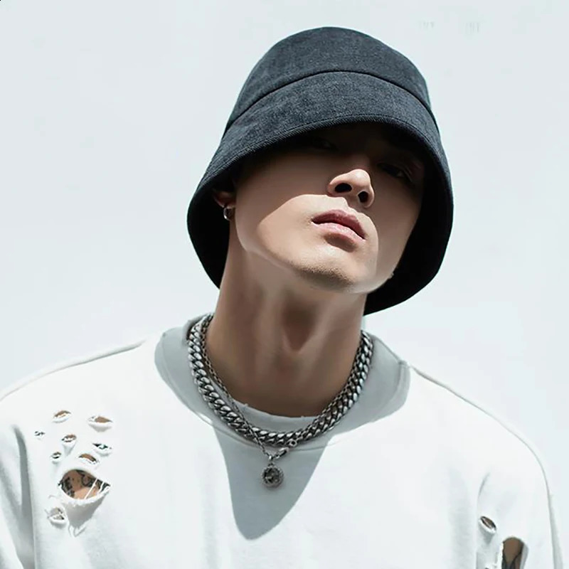 four seasons Deep Panama Autumn Winter Mens Bob Hip Hop Bucket Hat Male Outdoor Fisherman Hat Solid Face Cap Sun Hat Gorras 240806