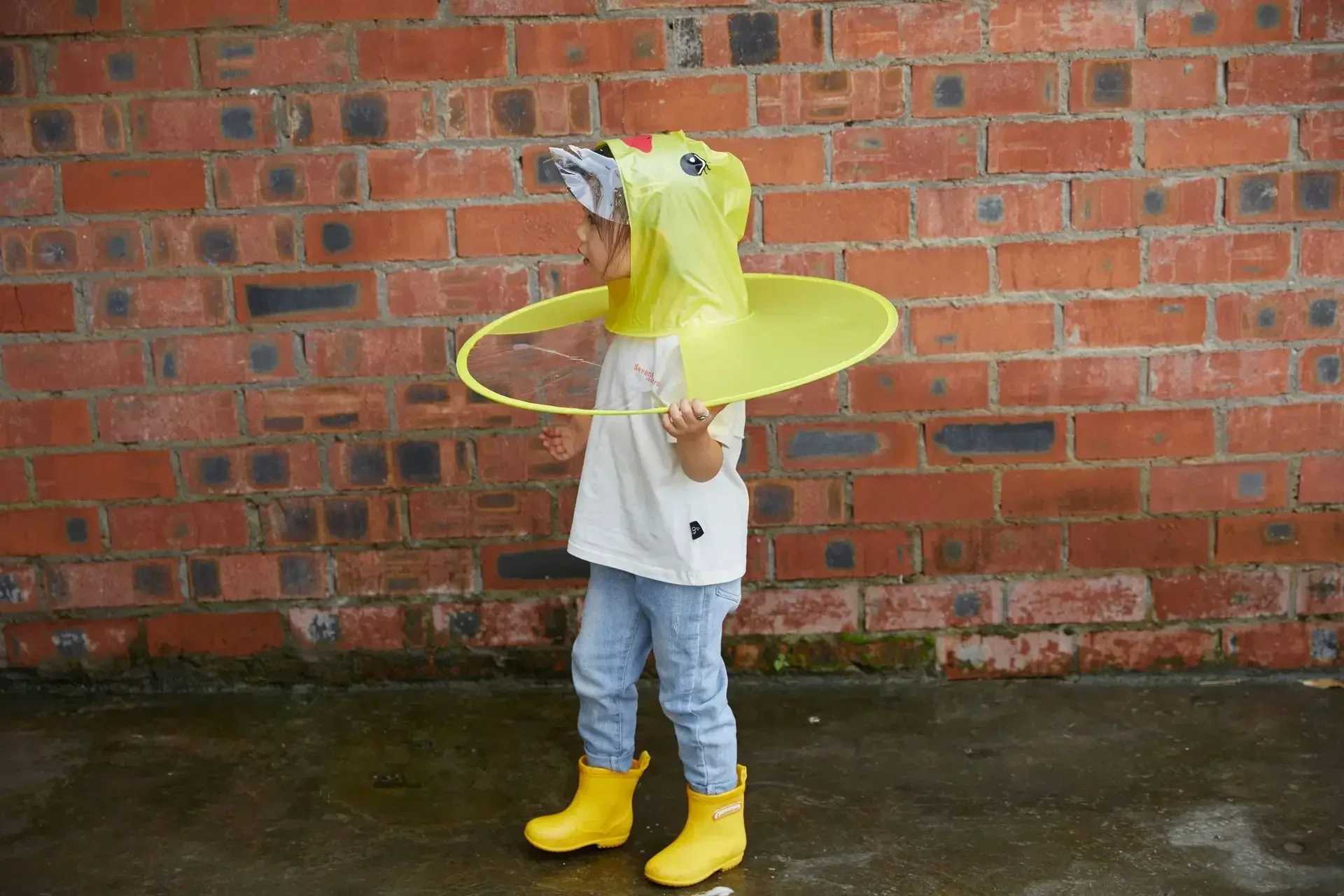 Childrens Raincoat Cartoon Baby Umbrella Childrens Rain Shoes Set Poncho One-piece Student Girl Umbrella Y240810