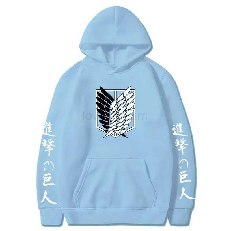 Men Hoodies Sweatshirts Japanese Anime Shingeki No Kyojin Graphic Hoodies Men Pullover Hooded Sweatshirt UnisexXJ240812