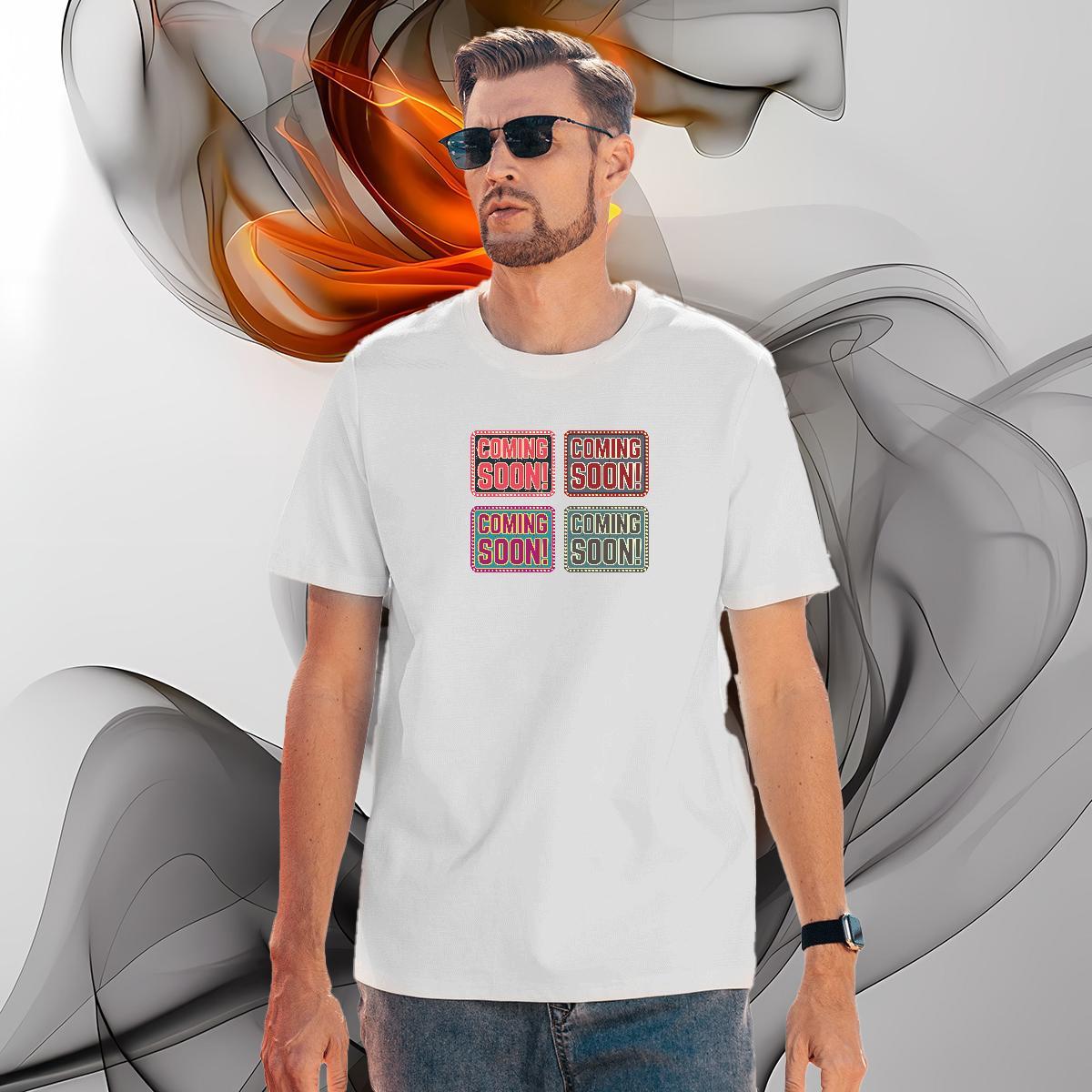 2024 230g Cotton T shirt letter Street Wear Tshirts Tees Shirts Breathable Short Sleeve High Quality DIY Printed