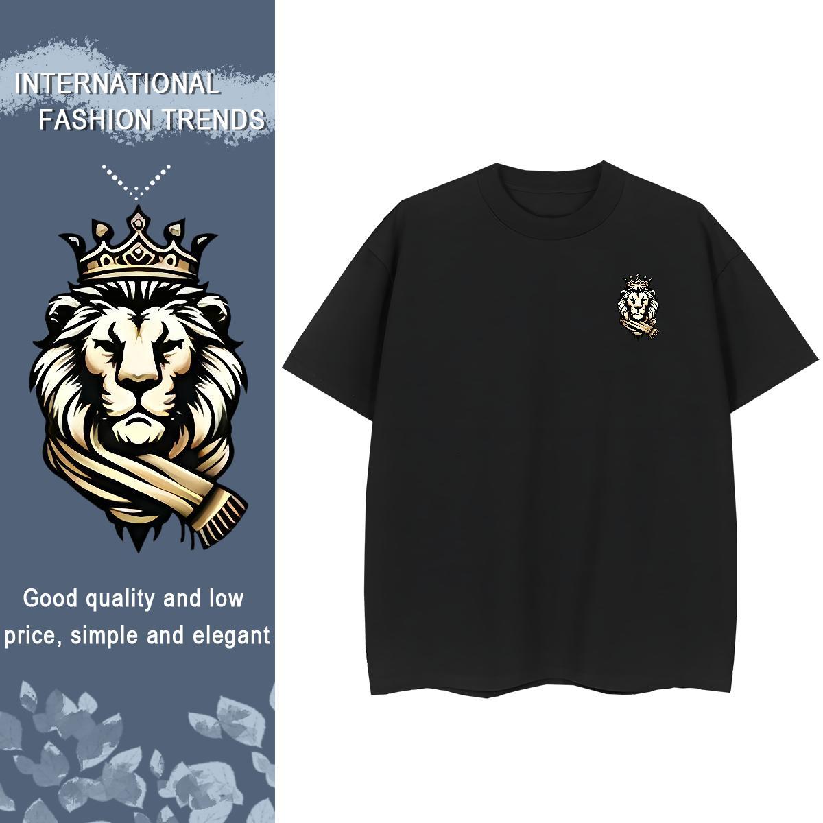 Man T Shirts 230g 100% Cotton Street Breathable Crew Neck Plus Size Cartoon Men Tshirts 2024 Designer Tees Shirts