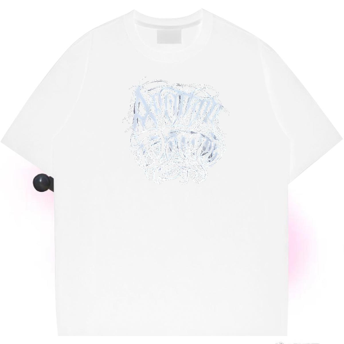 New Designer T-Shirts The Cross Tees Shirts 100% Cotton 230g Hip Hop Unisex Skull Pure Cotton Men Clothes T-Shirt