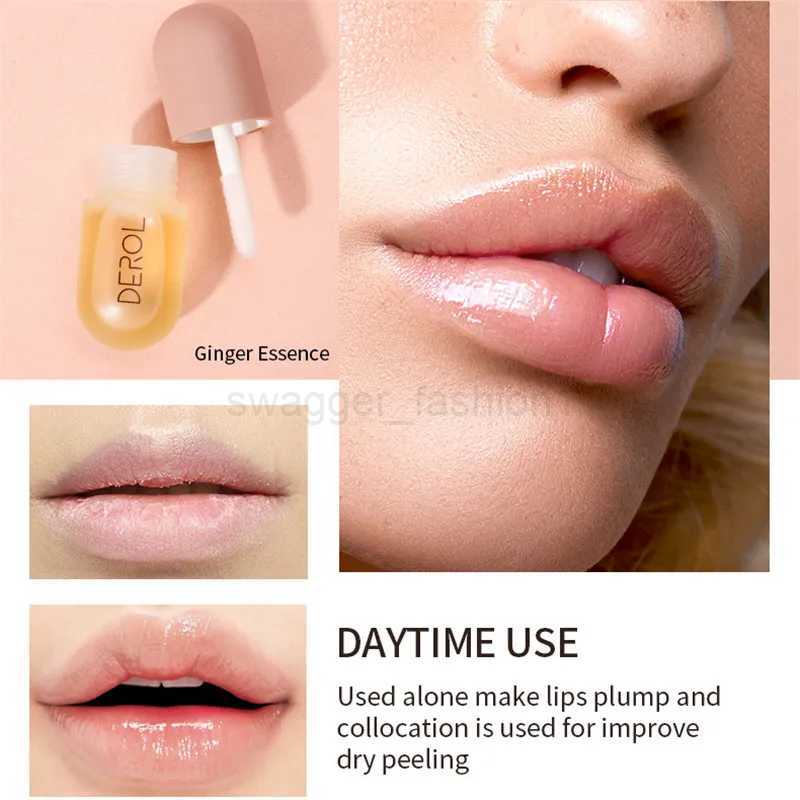 Day Night Instant Volume Lip Plumper Oil Clear Lasting Nourishing Repairing Reduce Lip Fine Line Care Lip Sexy Beauty CosmeticXJ240812
