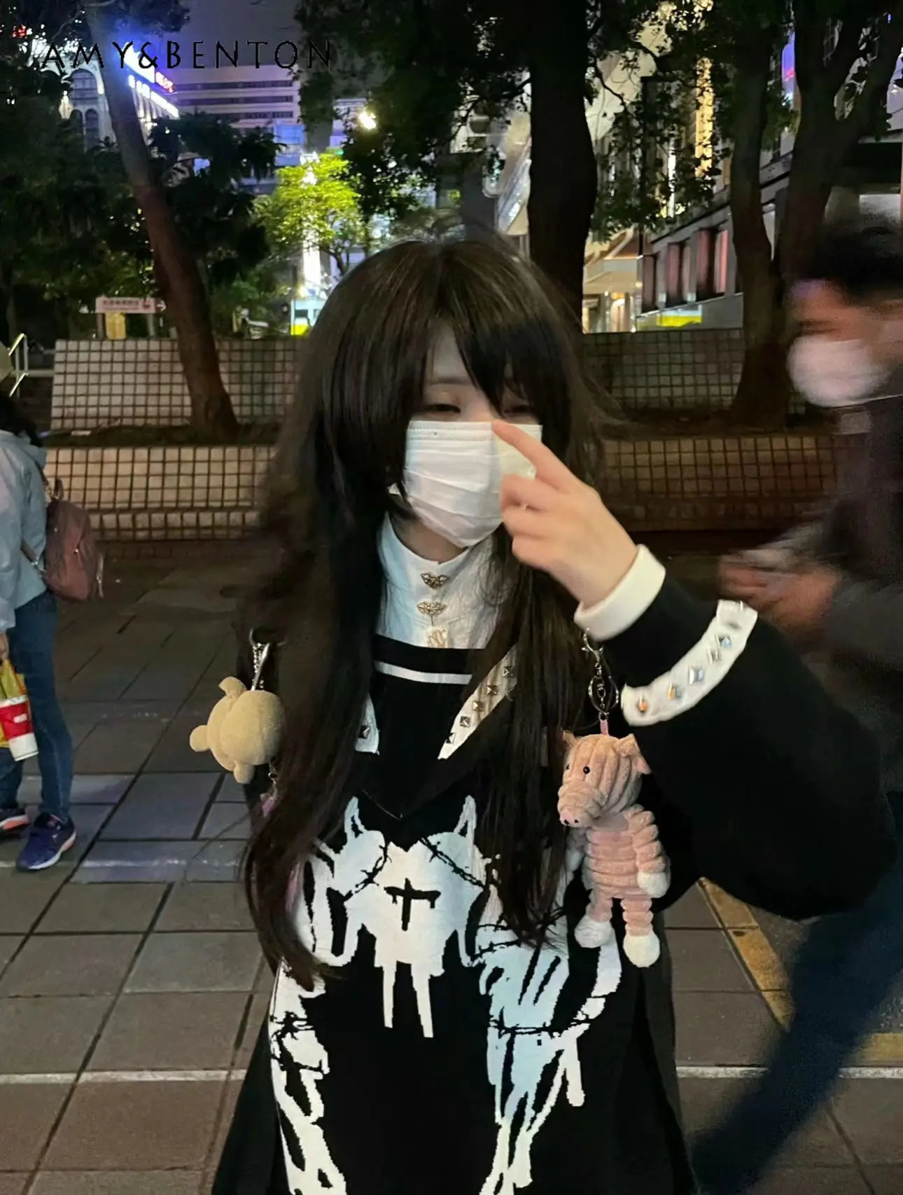 Japanese Sweet Goth Print Harajuku Patchwork Sweater Women Preppy Style Street Y2K Oversized Sweater Loose Slim Kawaii Pullover 240812