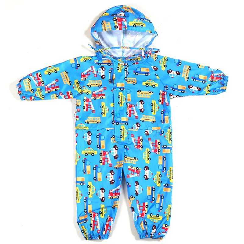 75-135CM Waterproof Raincoat For Children Kids Baby Rain Coat Poncho Boys Girls Primary School Students Siamese Raingear Y240810