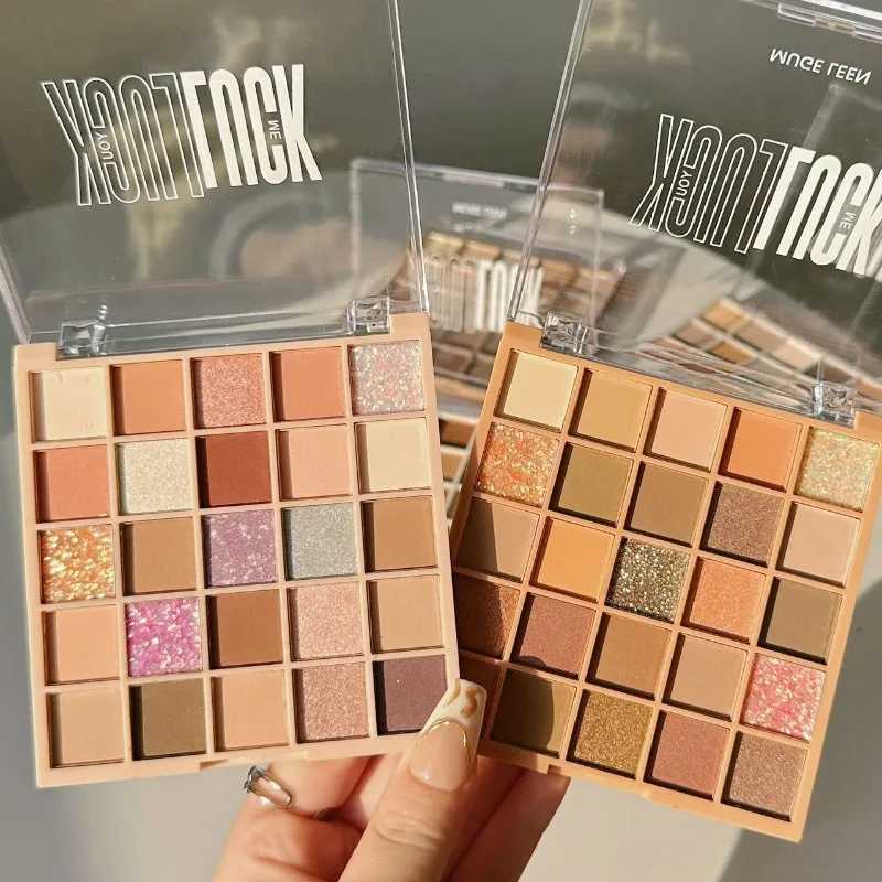 Orange Peach Eyeshadow Palette 25Color Earth Tone Eye Shadow Low Saturation Orange Brown Eyeshadow Plate Gentle Gloss Eye-shadowCL240812