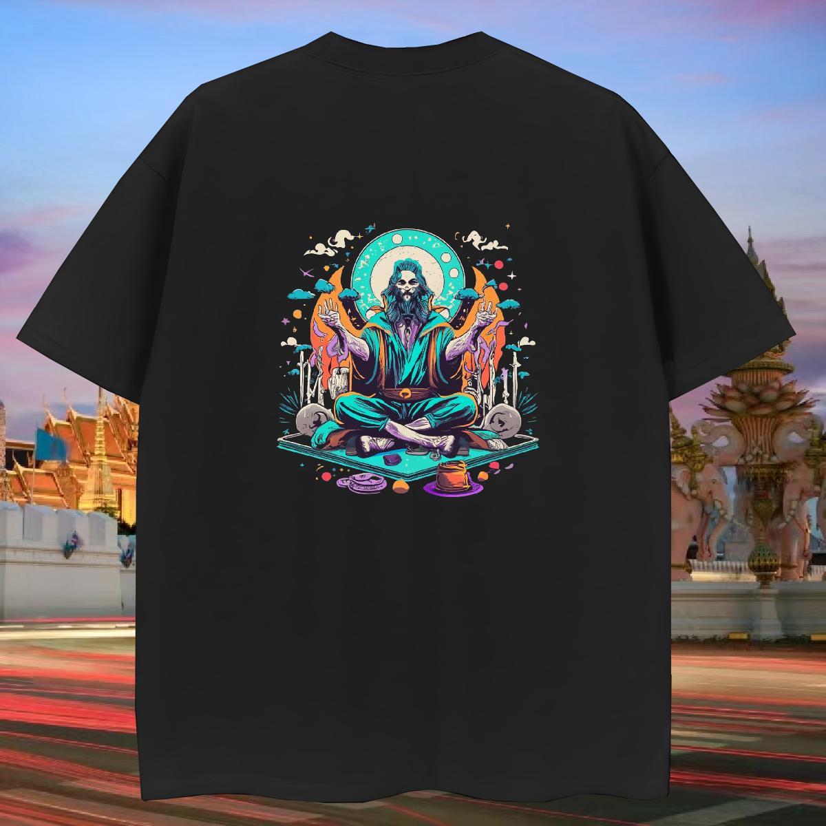 Fashion Design T-Shirts skull Tops Shirt 100% Cotton 230g High Street Hip Hop Free Shipping Floral Print Short Sleeve O-Neck Tshirt for Man Woman