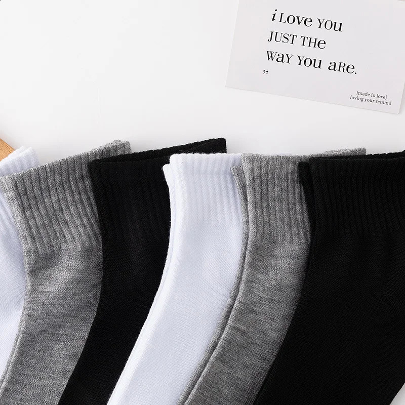 10 Pairs Mens Breathable Comfortable Socks Office Casual Business Sock For Sneakers Shoes Stocking Work For All Seasons 24