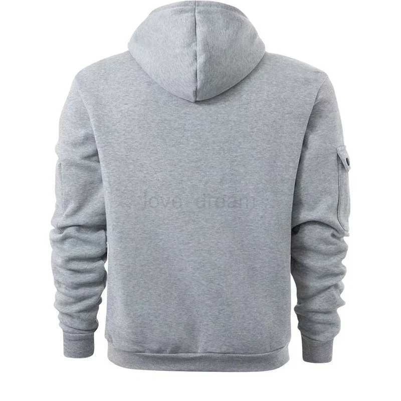 Mens Full Zip Hoodie Jacket Hooded Plain Pocket Sports Outdoor Daily Designer Basic Casual Autumn Winter Hoodies SweatshirtsXJ240812