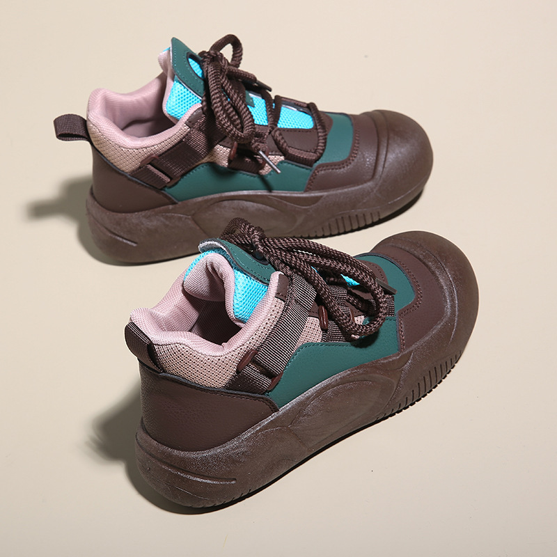 Ddmysports Little White New Korean Edition Female Student Thick Sole Elevated Running Sports Board Casual Shoes XT Outdoor