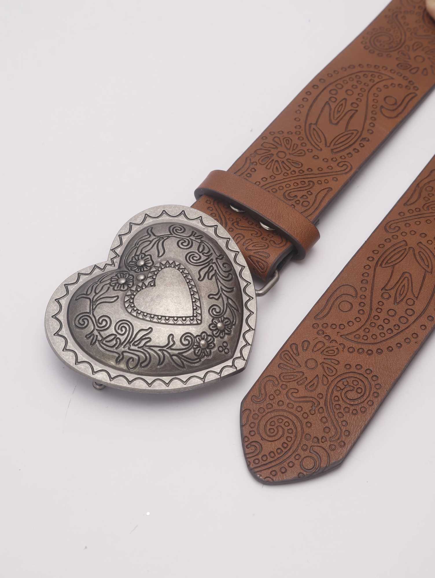Belts Home>Products>Womens PU Belt>Womens Heart shaped Buckle Belt>Womens Jeans Belt Y240810MUCJ
