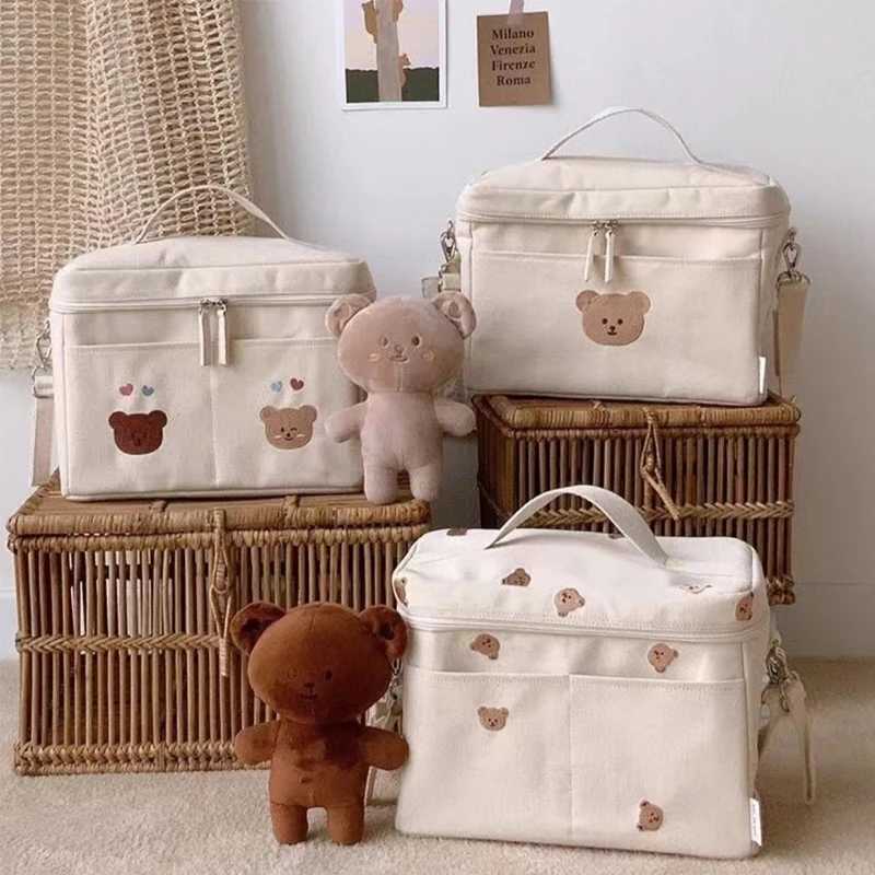 Baby diaper bag outdoor mother shoulder bag waterproof baby bottle insulated baby bag stroller hanging bag stroller accessories W240812