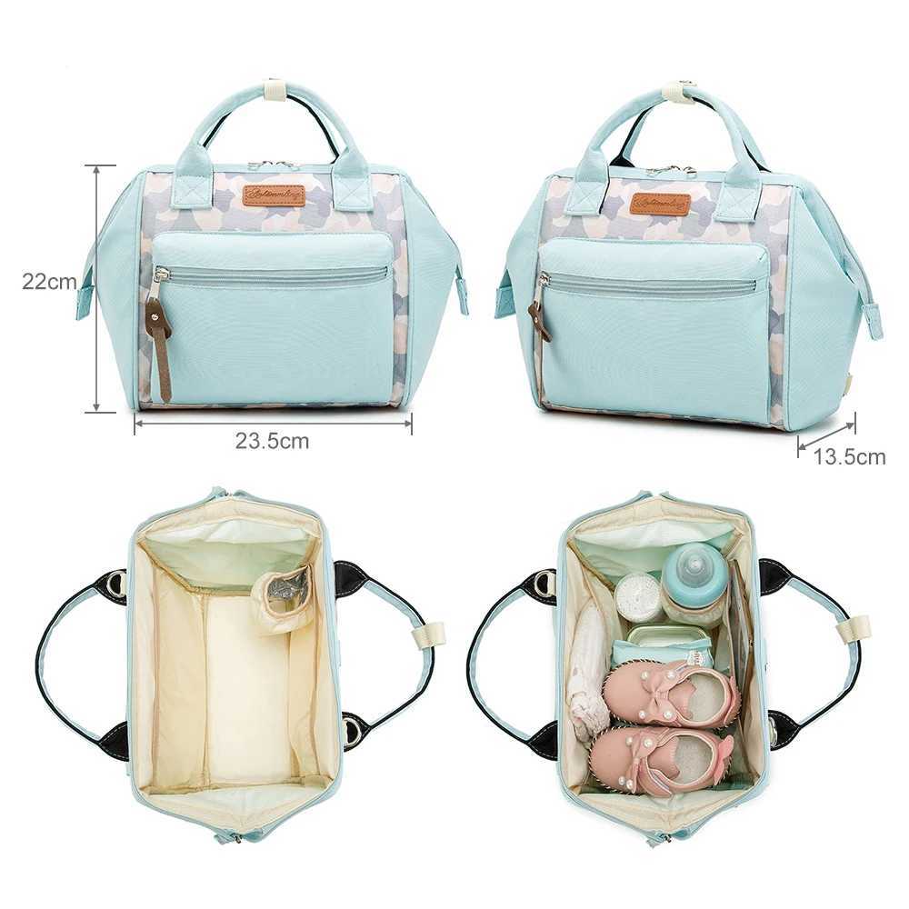 Multi functional dial bag outdoor travel handbag baby bag handbag suitable for mothers waterproof large capacity with handbag W240812