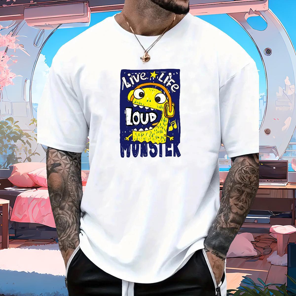 Brand Men Tees ET 230g 100% Cotton Street Wear Breathable Crew Neck T Shirts Men DIY 2024 Summer Clothings