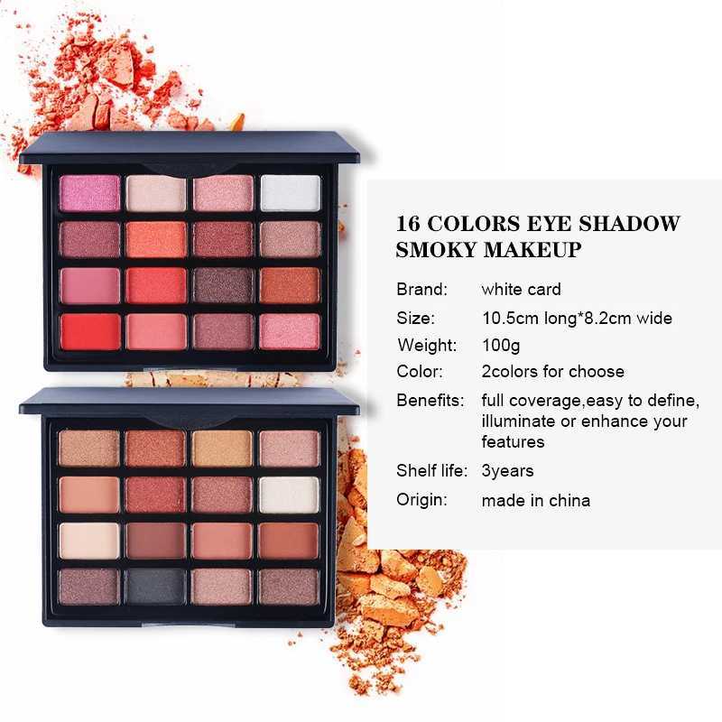 High pigment eye shadow makeup palette matte metal eye shadow tray durable mix of natural color makeupW241212