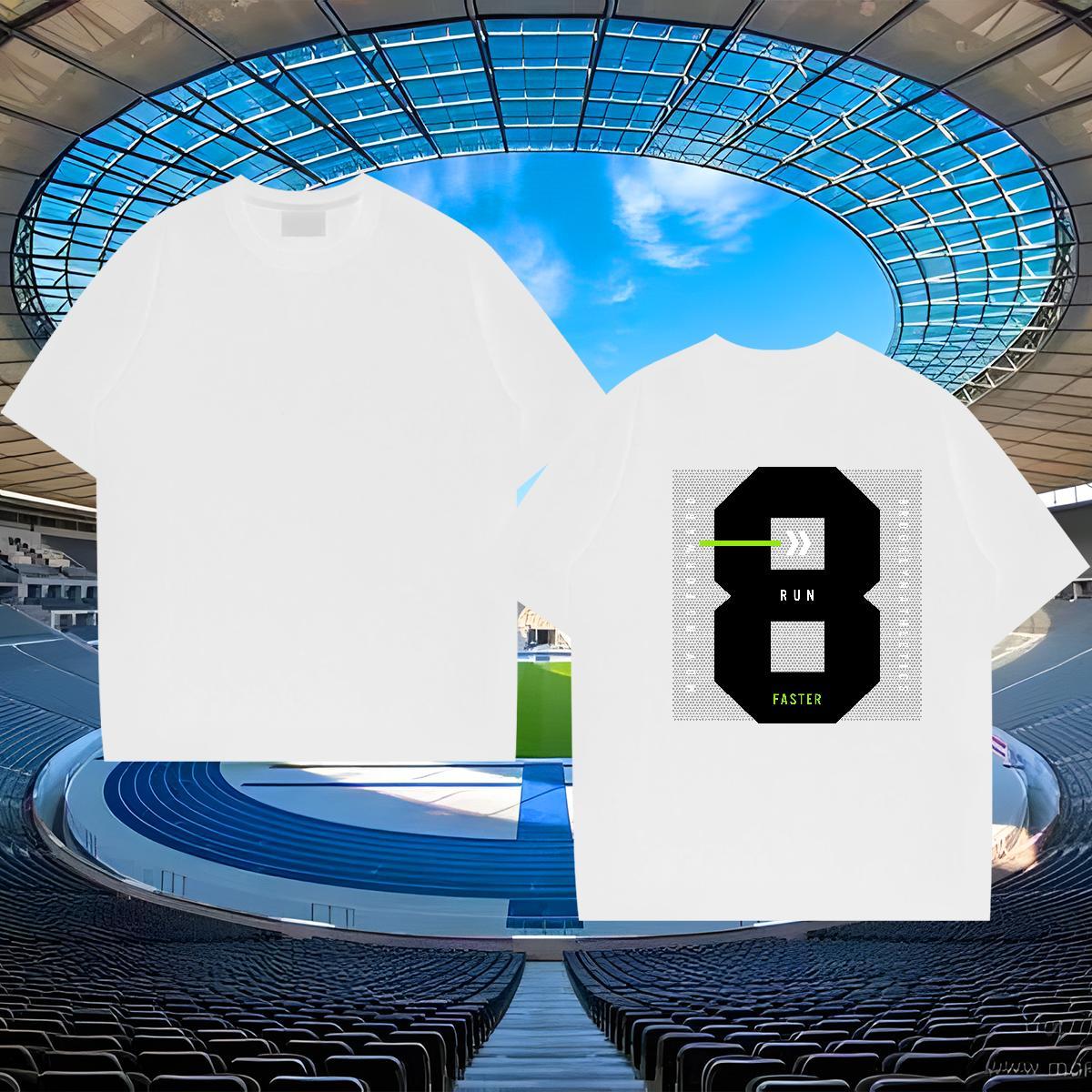 2024 Summer T-Shirts letter Tshirts 100% Cotton 230g Hip Hop Street Soft Black White Short Sleeve Soft Men Tshirts