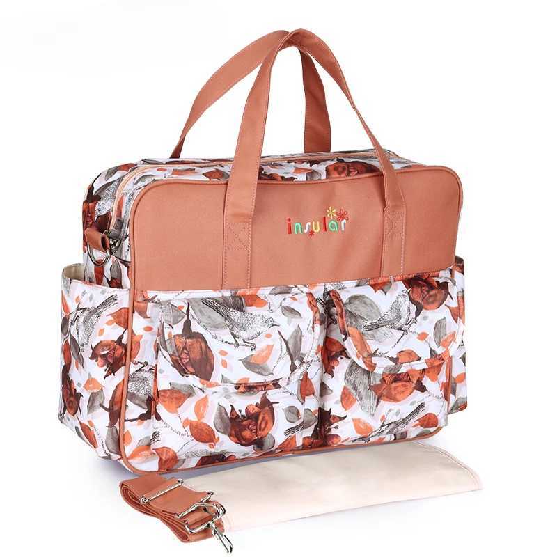 Baby urine bag waterproof mummy backpack large capacity messenger travel bag multifunctional pregnant baby stroller bag W240812