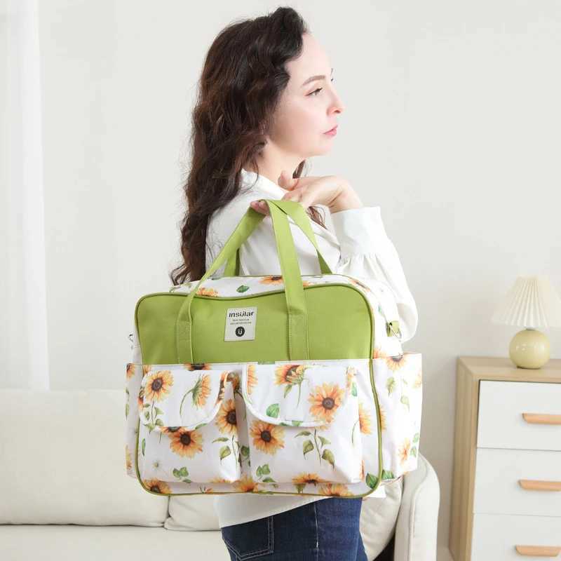Baby urine bag waterproof mummy backpack large capacity messenger travel bag multifunctional pregnant baby stroller bag W240812