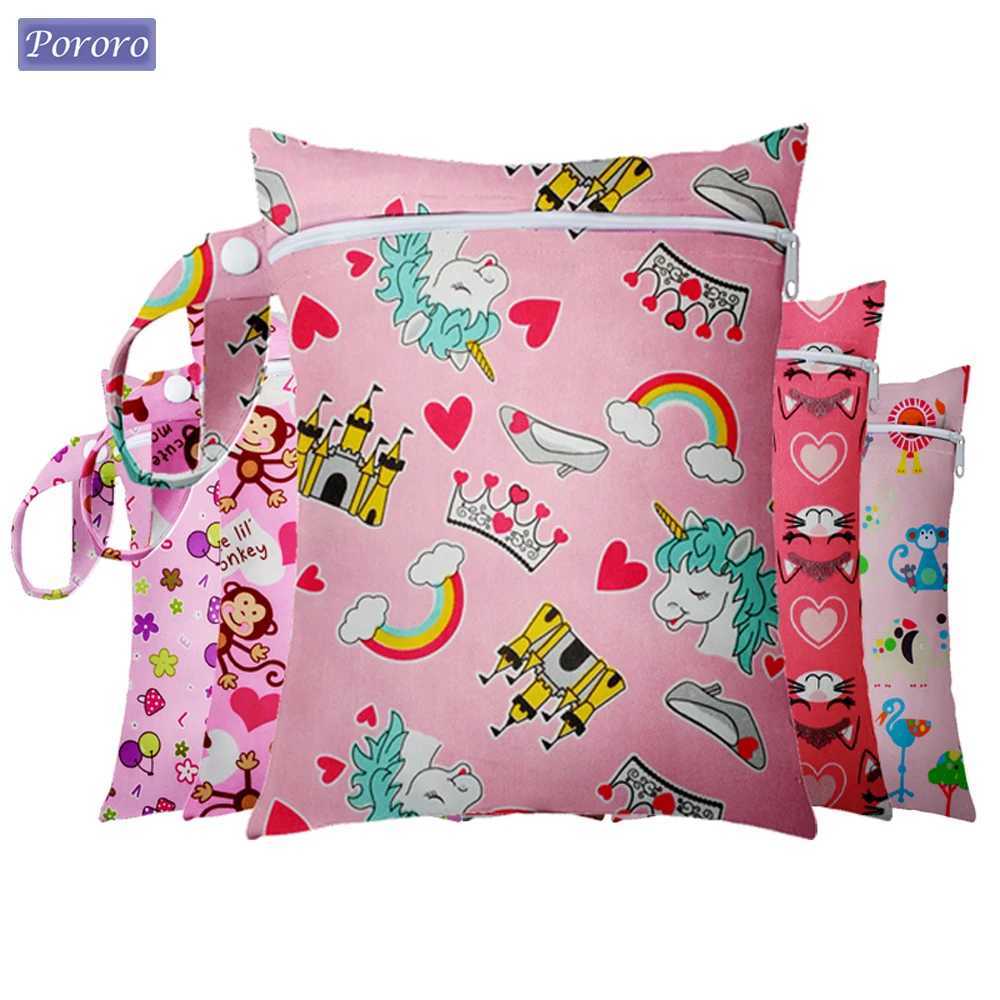 Baby diaper bag mini size 25x20cm waterproof single pocket diaper bag travel wet dry baby diaper bag W240812