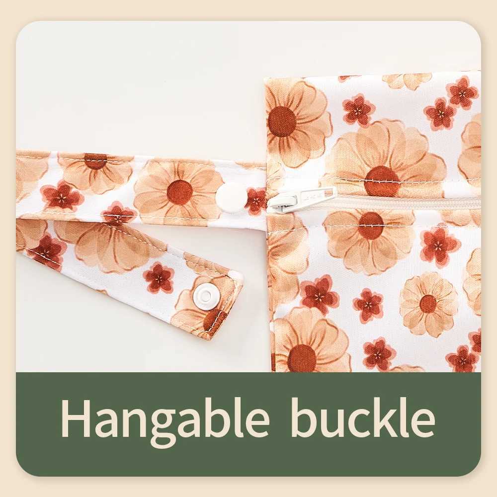 3 pieces of new material 26X36cm recycled PUL baby diaper bag with cute printed large-sized storage bag W240812