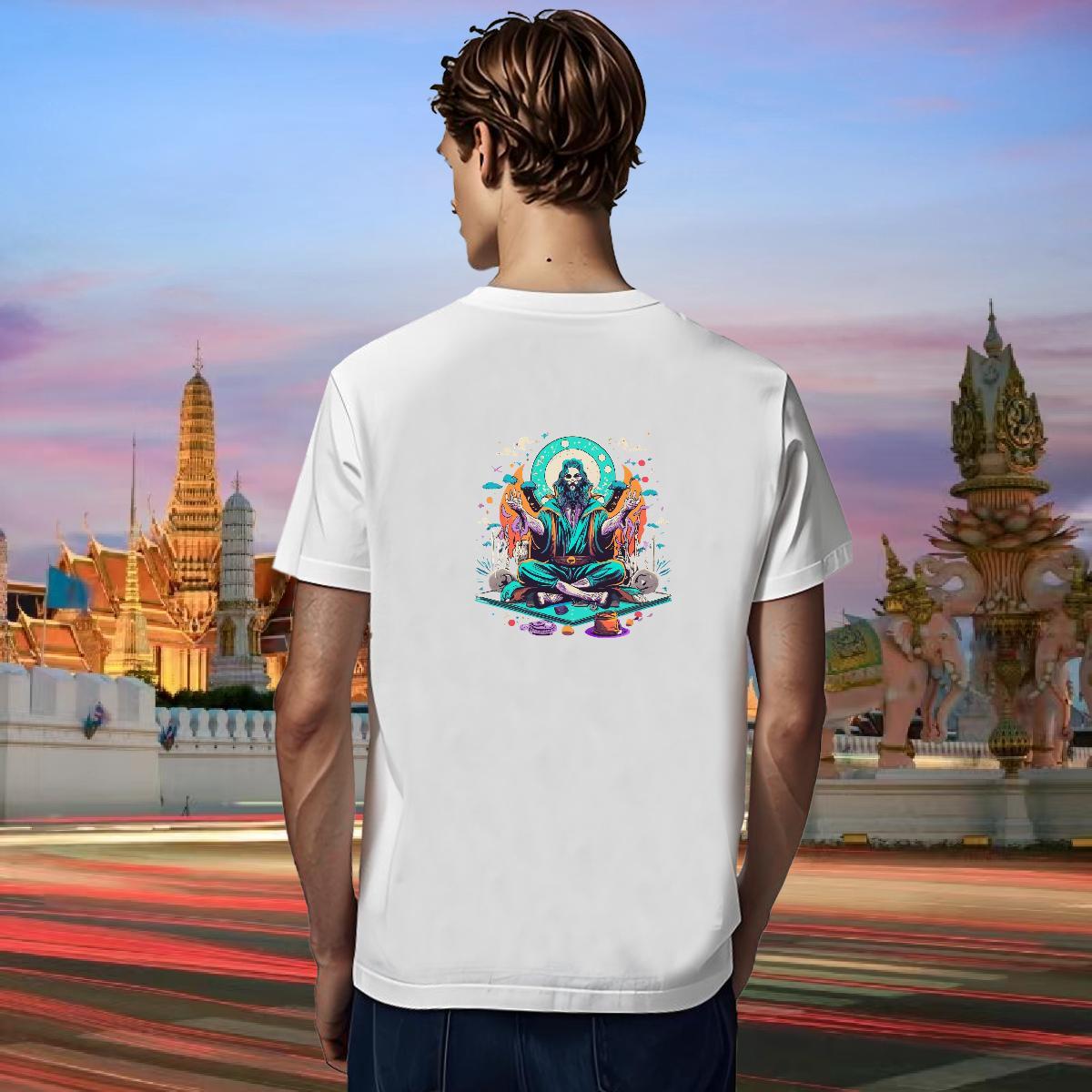 Fashion Design T-Shirts skull Tops Shirt 100% Cotton 230g High Street Hip Hop Free Shipping Floral Print Short Sleeve O-Neck Tshirt for Man Woman