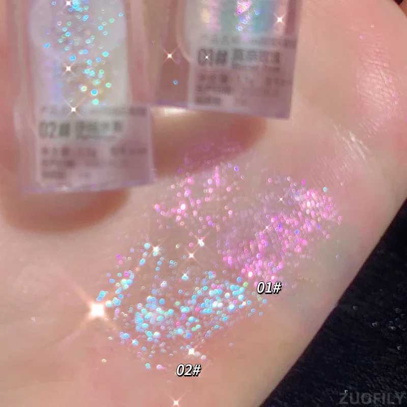 1pc Liquid Eyeshadow Super Glitter Long Lasting Blue Purple Liquid Eyeshadow Pearlescent Quick-drying Glitter Shimmer Eye MakeupCL240812