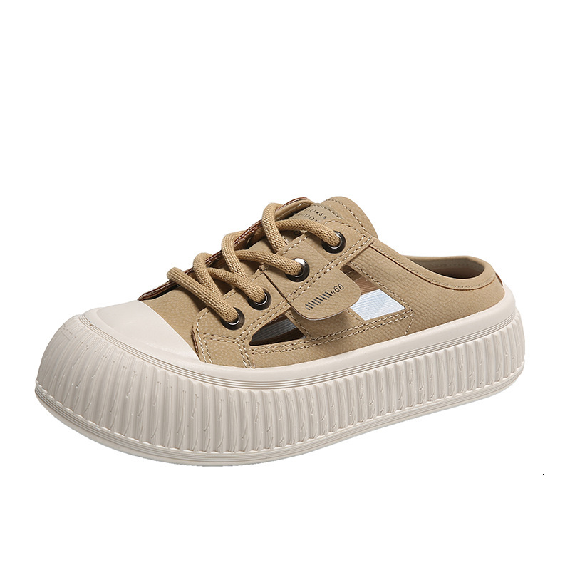 Ddmysports Summer New Ollow Small White Breathable Alf Trailer Korean Versatile Casual Big Ead Matsuke Shoes Women S XT Outdoor