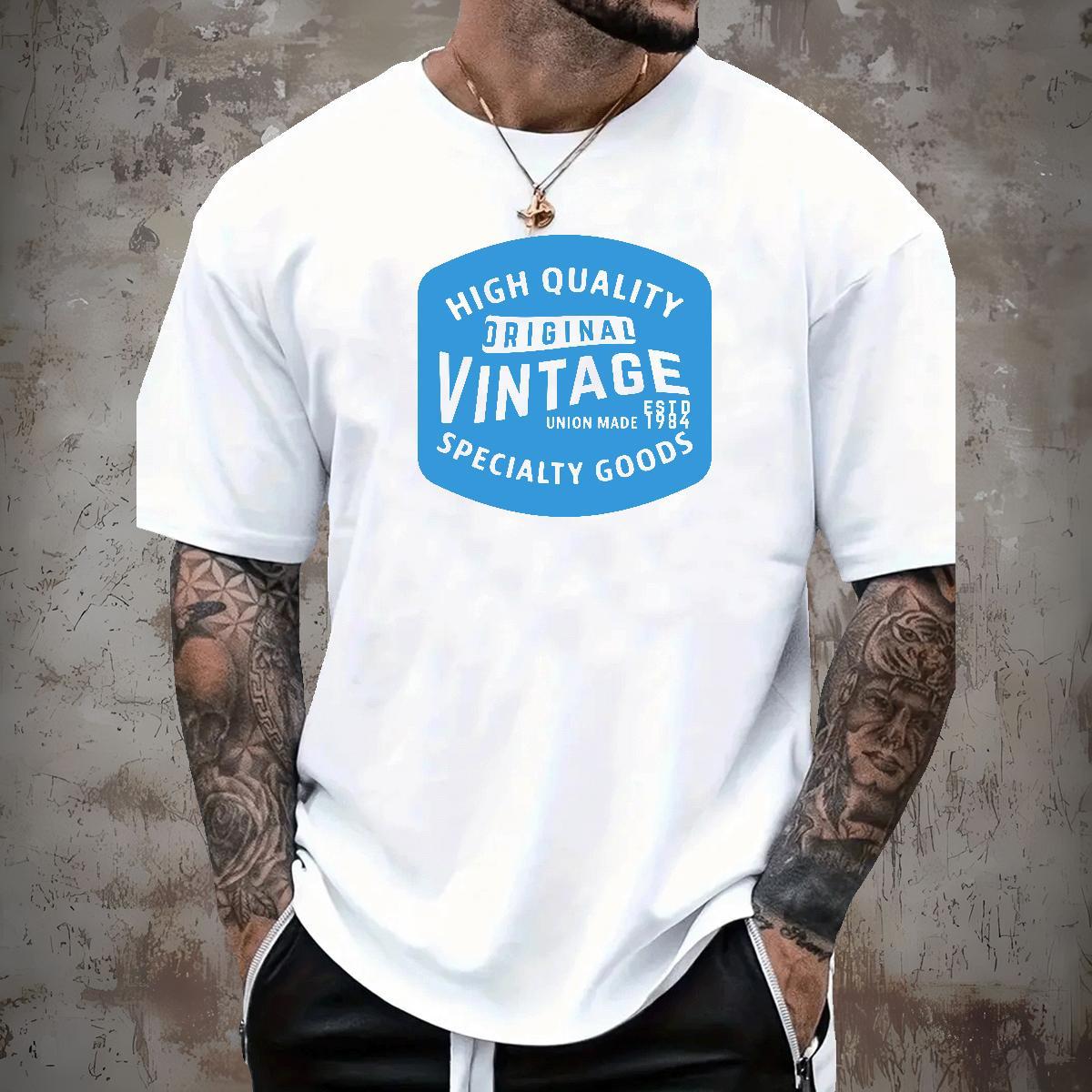 Wholesale Man T Shirts letter Clothes 100% Cotton 230g Hip Hop Street TOP Quality DIY Printed Short Sleeve O-Neck Mens Tshirts