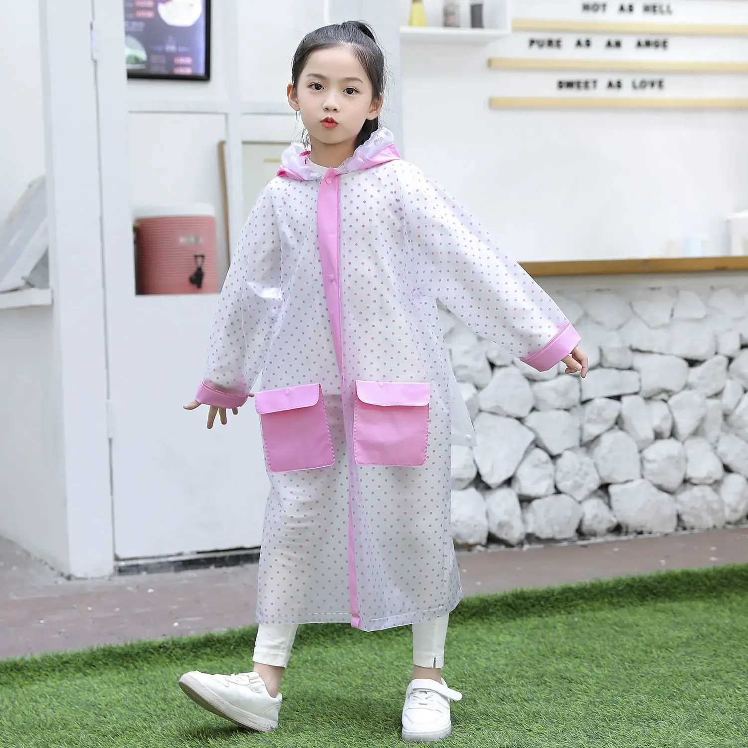 Childrens Raincoat Rainstorm Proof Full Body Childrens One-piece Poncho Waterproof Poncho for Rain Coats Man Raincoats for Men Y240810