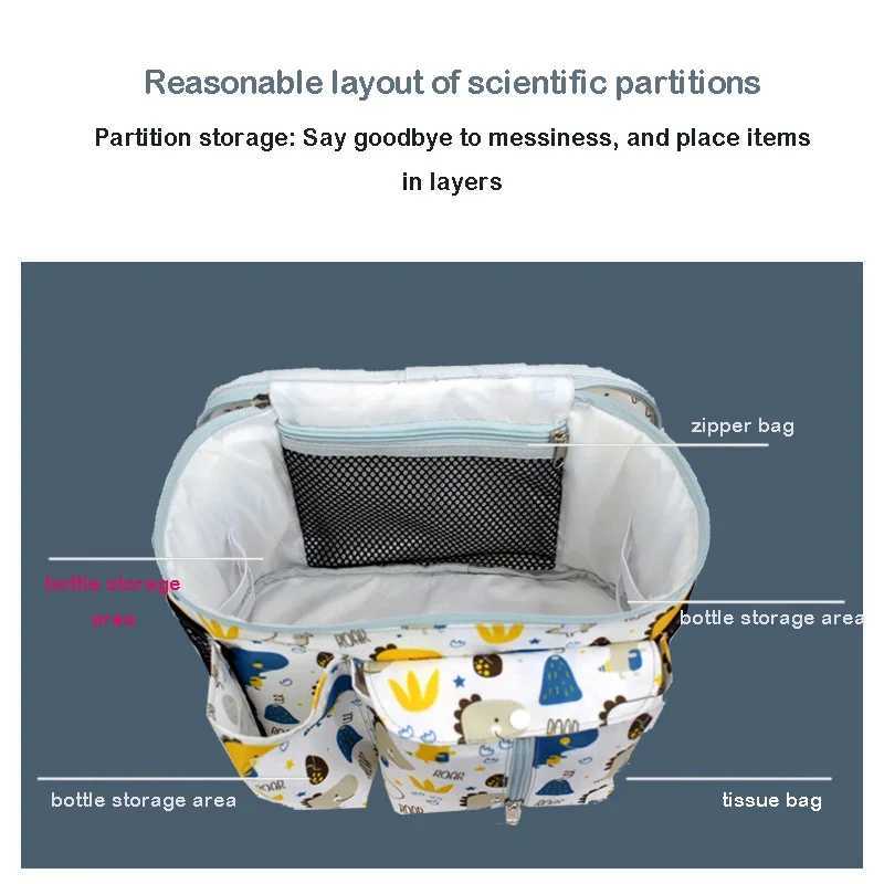 Mummy bag organizer bag carrier for baby storage baby stroller hanging bag multifunctional storage cart out bag W240812