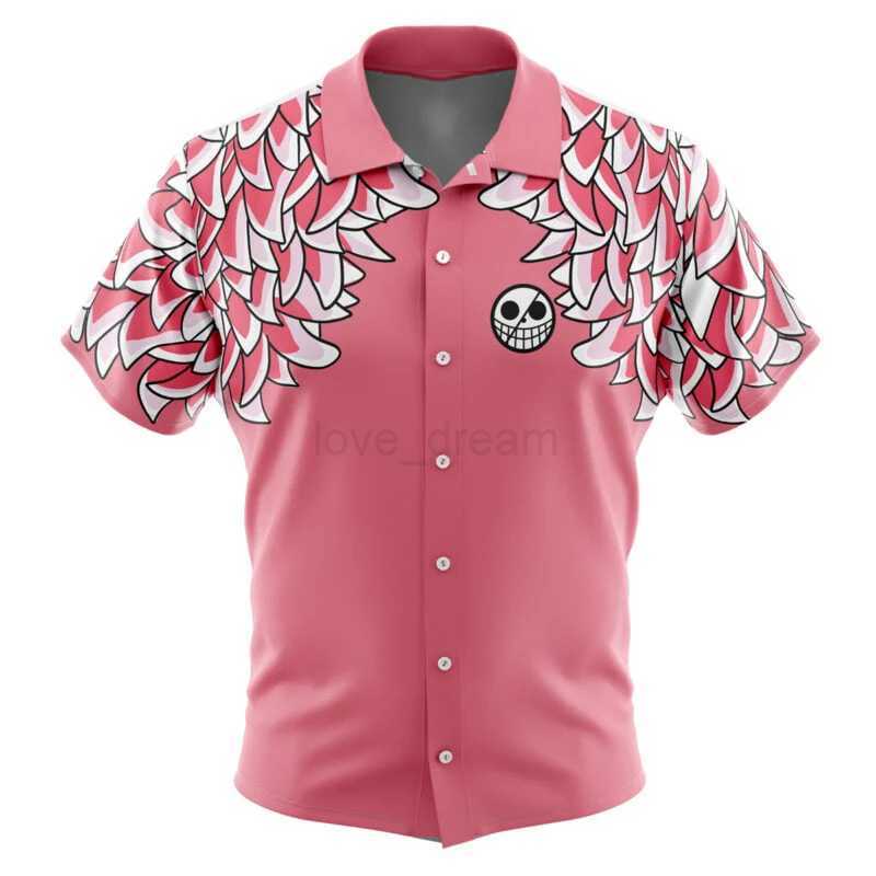 2024 Funny Cosplay Mens Hawaiian shirts 3D Print Mens Summer Loose Beach Oversize Short-sleeved Top Mens Cute shirts for boysXJ240812