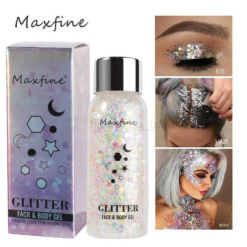 Full fat gel sequins dazzling color dresses eye and hair highlights long-term powder is not easy to remove makeup flowers W240812