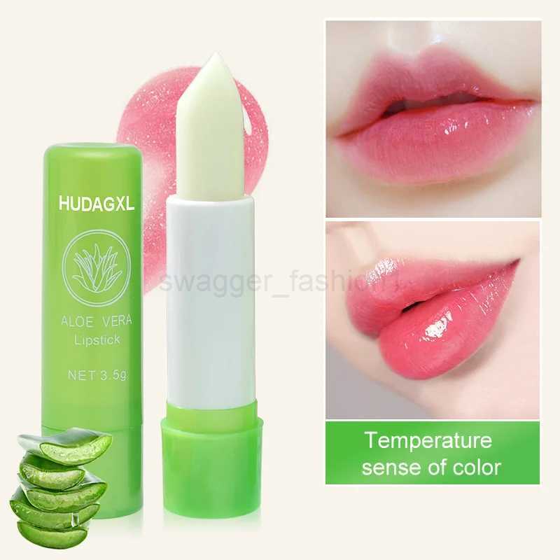 Thermochromic Lip Balm Aloe Vera Lipstick Color Changing Glossy Nourished Lips Waterproof Anti-Drying Daily Lip Care Skin CareXJ240812
