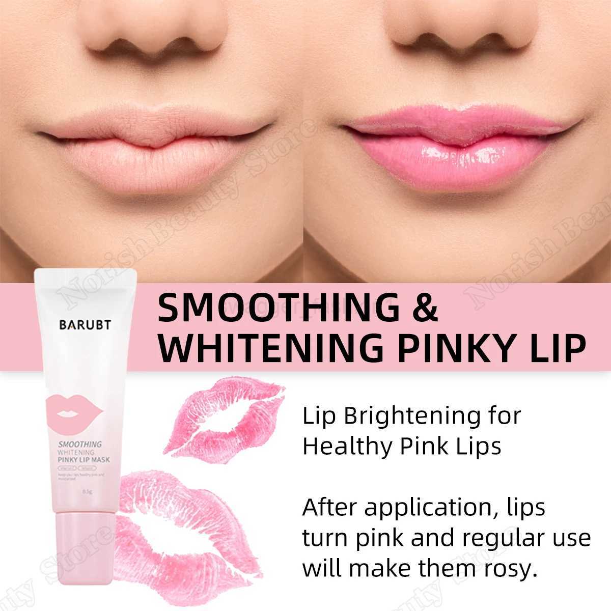 Pink Lip Serum Remove Dark Lip Balm Oil Lighten Bleaching Permanent Melanin Plumping Lips Mask Moisturizing Gloss Makeup CareXJ240812