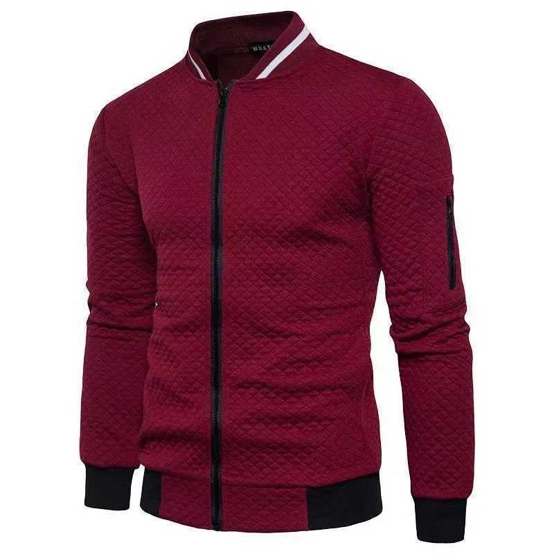 2023 Autumn And Winter Plaid Hoodie Cardigan Men Sports Solid Color Casual Hoodie Fashion Jacket Zipper ShirtXJ240812