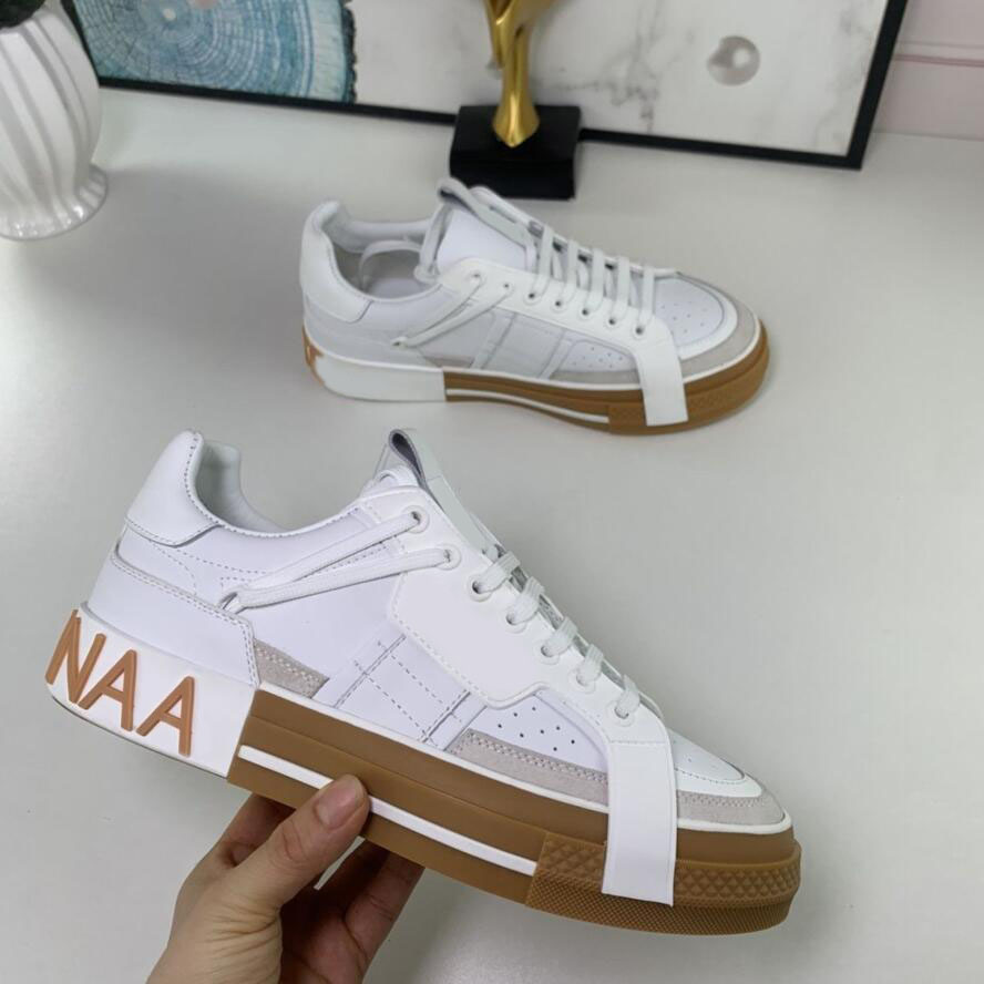 Sporty Design 2.Zero Custom Men Sneakers Shoes with Contrasting Calfskin Leather Skateboard Top Brand Man Comfort Walking EU38-46 Orignal