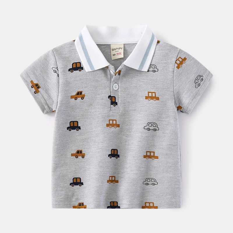 Fashion T-shirts for Boys Outfit Clothes Kids POLO Summer Children Polo Shirt High Quali Clothing Boy Tshirts Cotton Tops TeesXJ241225
