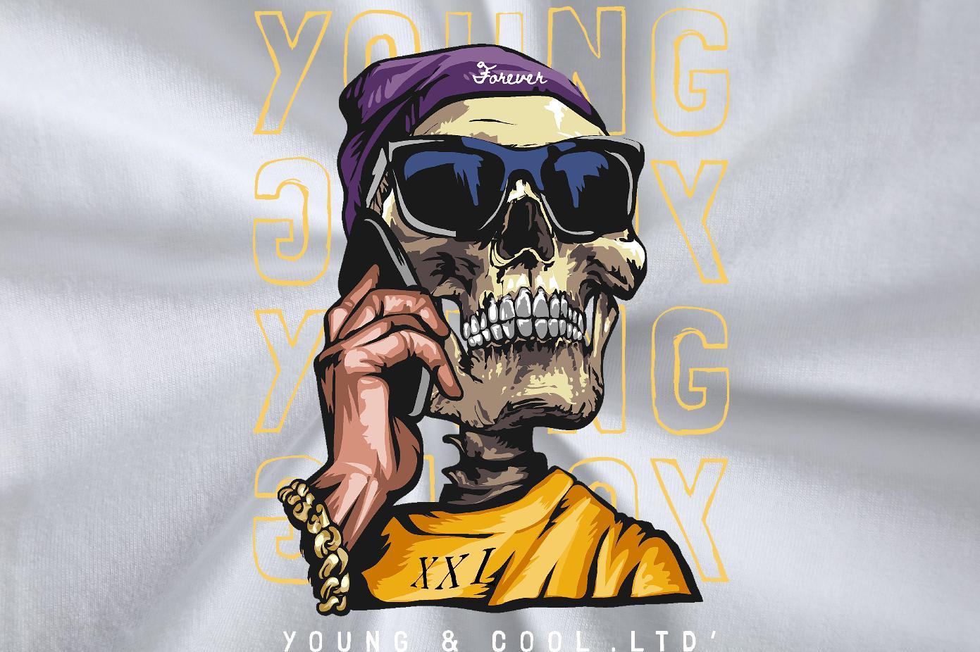 Designer Fashion Man T Shirts skull Tees Shirts 100% Cotton 230g Summer Casual Soft Custom Anime Pure Cotton Men Clothes T-Shirt