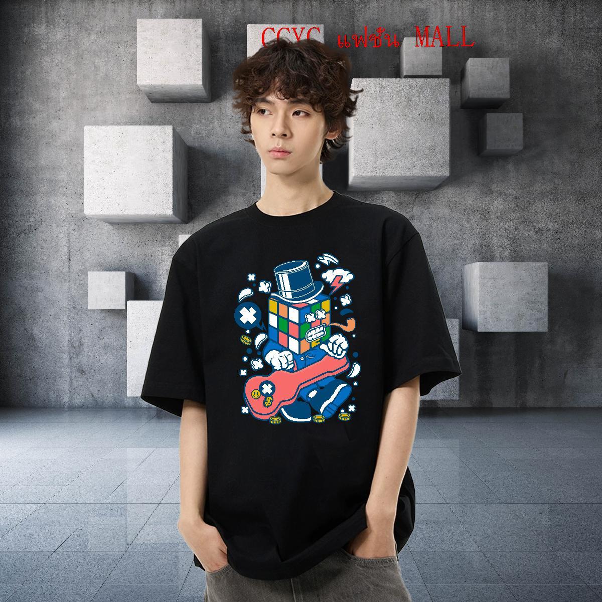 DIY Customized T Shirts Men ET Clothings 230g 100% Cotton Outdoor Comfortable Plus Size Cartoon Pure Cotton Mens Tshirts