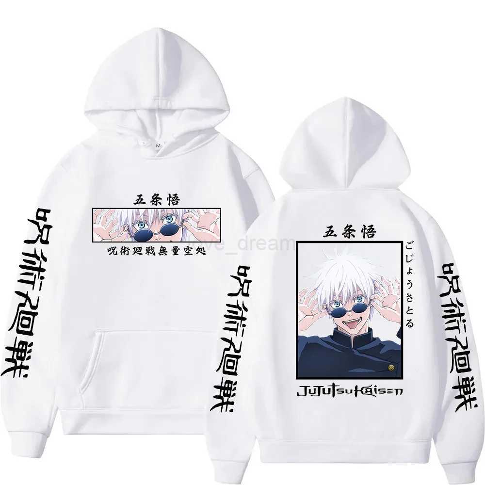 2023 Anime Jujutsu Kaisen Sweatshirts Satoru Gojo Graphic Hoodies Y2k Oversized Harajuku Streetwear Long Sleeve Unisex SudaderasXJ240812