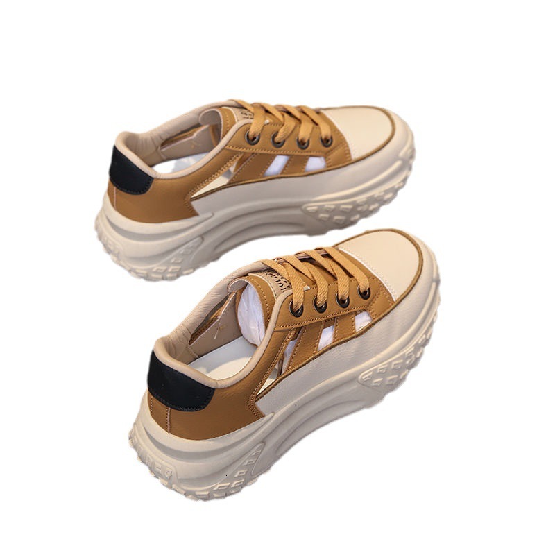 Ddmysports Sandals For Women Summer Thick Soled Lightweight Dad Hollowed Out Casual Shoes Breathable And Height Increasing Single Outdoor Shoes