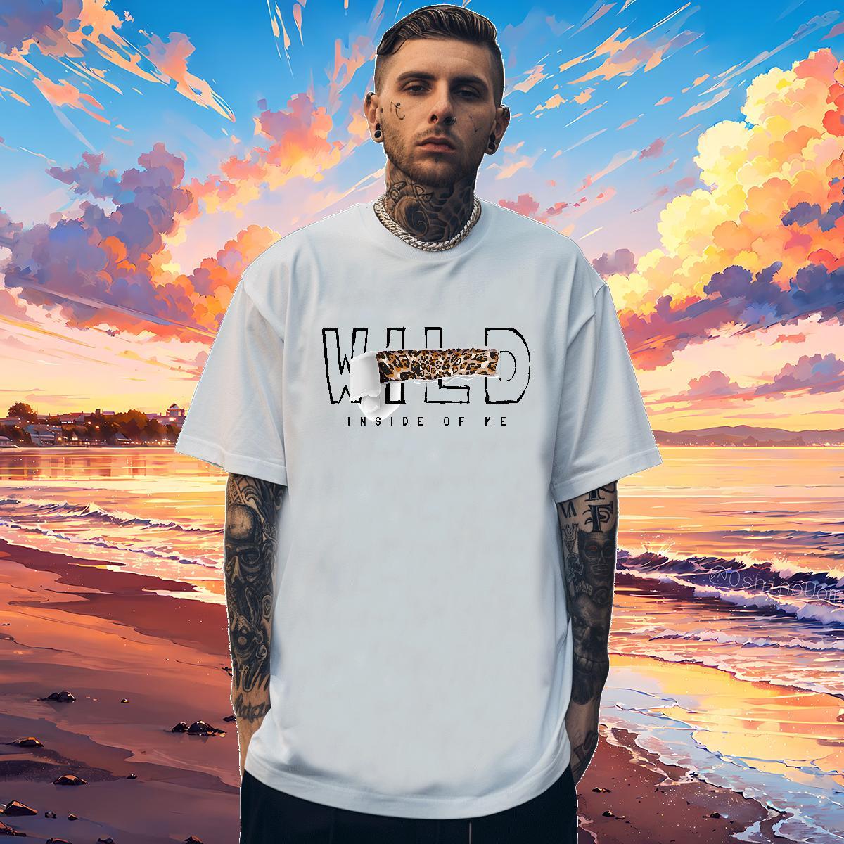 High Quality Men Tops Tees letter 230g Cotton Daily Outfit Pure Cotton Mens T Shirts Graphic 2024 Polos