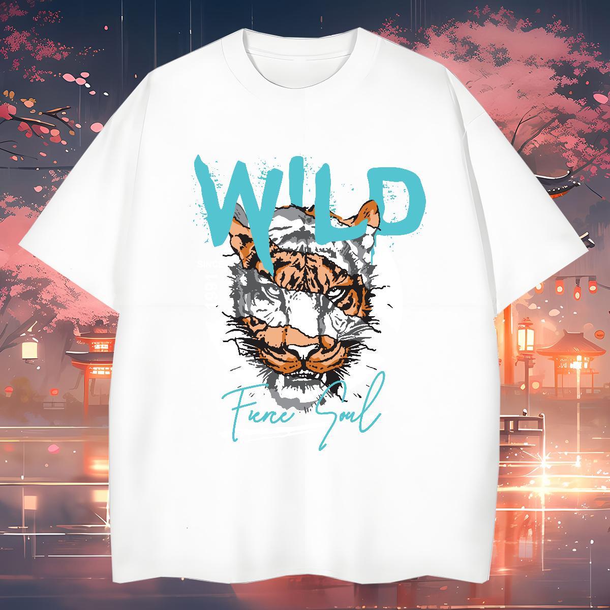 Loose Fit T shirt Breathable Crew Neck Beach Oversized 100% Cotton 230g Mens Tshirts Classic Clothings